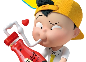 统一小茗同学 人型指示牌