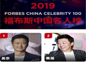 广而告之：福布斯中国发布2019年100名人榜